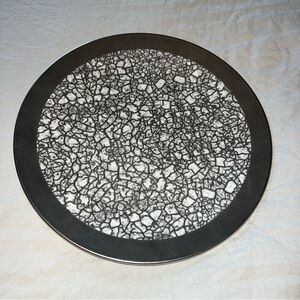 Michael Wainwright Tempio Luna platinum Canape Bread Plate 8" New